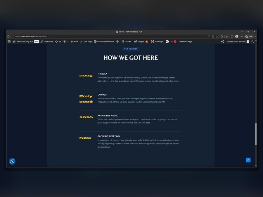 Vehicle History Hub -- screenshot 3 of 5